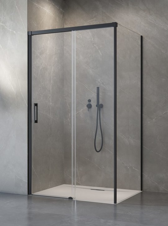 Душевая кабина Radaway Idea Black KDS 150Lx75 (10115150-54-01L+10117075-01-01) Прямоугольные Прозрачное