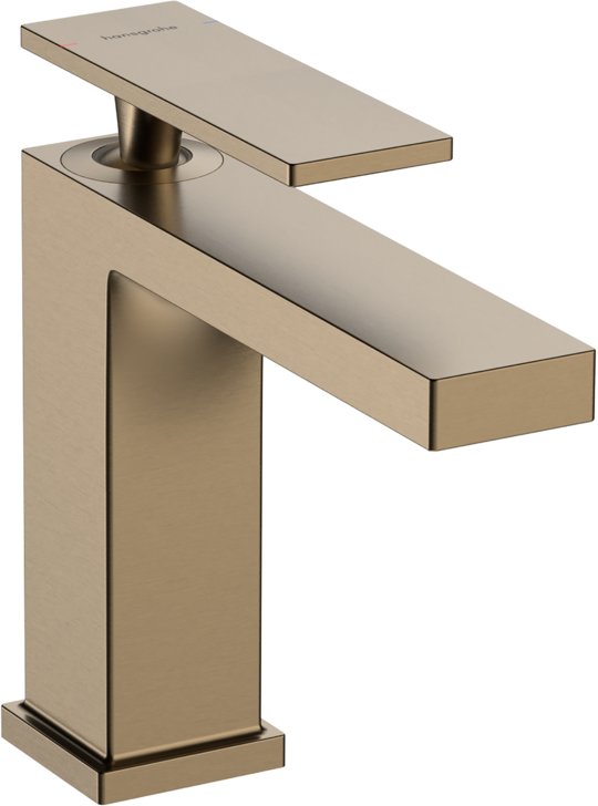 Смеситель для раковины Hansgrohe Tecturis E 110, бронза (73011140) Для раковины Бронза
