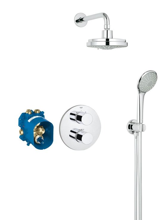 Душевой комплект Grohe Grohtherm 3000 Cosmopolitan (34399000) Душевые комплекты (системы) Хром