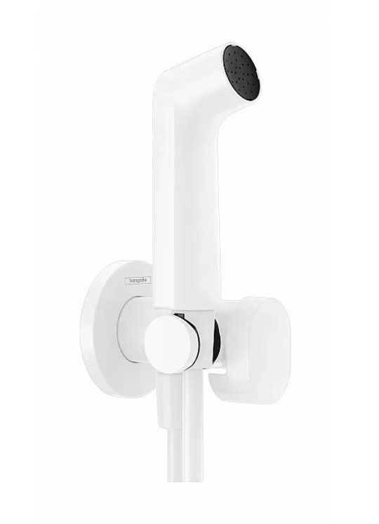 Гігієнічний душ Hansgrohe Bidette 1jet S на холодну воду, білий матовий (29230700) Гігієнічні душі Білий, Білий матовий
