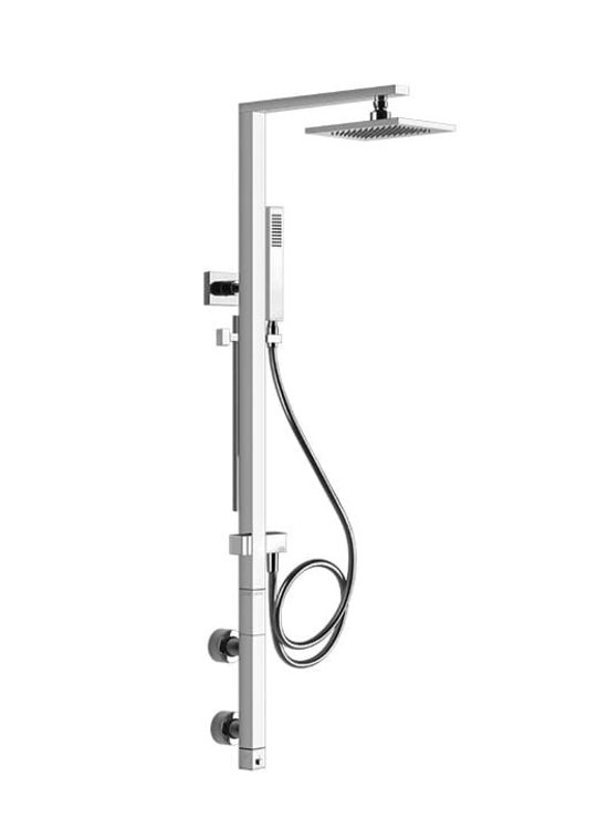 Душова система Gessi Rettangolo (23411-031) Душові стійки Хром