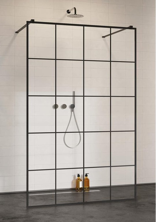 Душевая перегородка Radaway Modo X Black I Factory 130 см (388334-54-57) walk-in Прозрачное