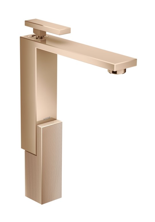 Смеситель для раковины Axor Edge diamond cut, Polished Red Gold (46031300) Для раковины Красное золото