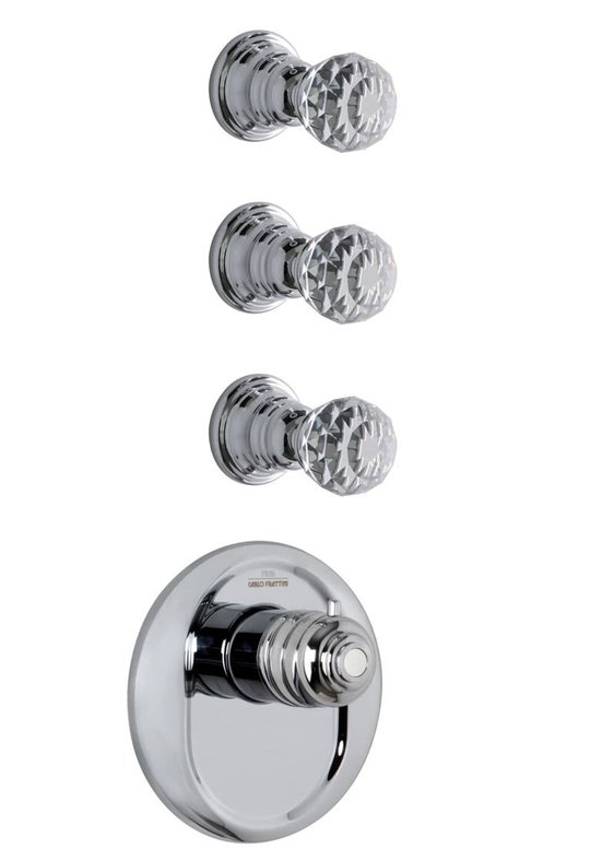 Змішувач Fima Carlo Frattini Fimatherm (F5113X3CCR) Для ванни, Для душа Хром