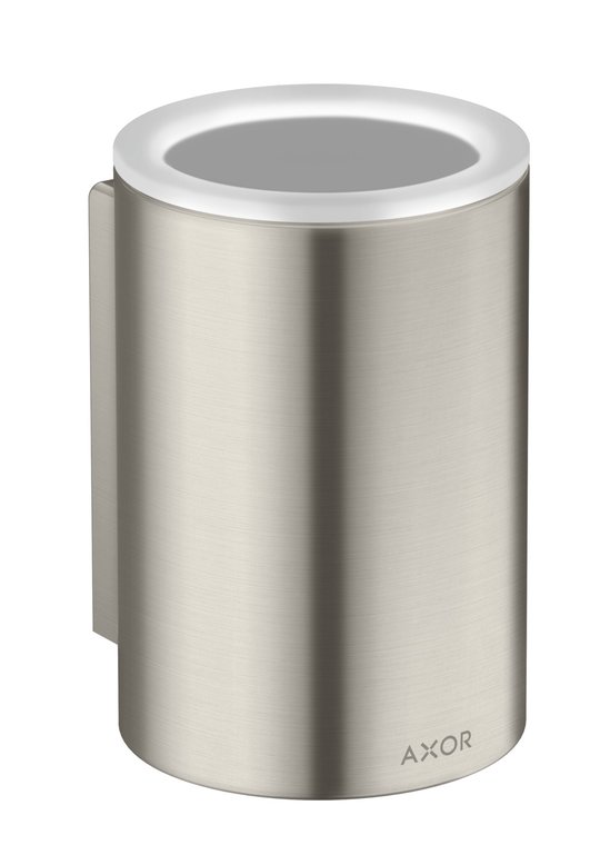 Стакан для зубных щеток Axor Universal Circular, Stainless Steel Optic (42804800) Стаканы для зубных щеток Axor