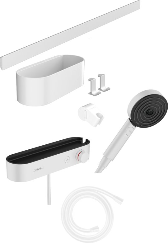 Душевой комплект Hansgrohe WallStoris, белый матовый (24250700) Душевые комплекты (системы) Белый матовый
