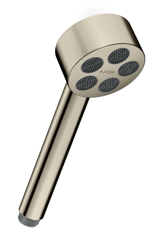 Ручний душ Axor One 1jet EcoSmart, Polished Nickel (48651830) Ручні душі (лійки) Нікель
