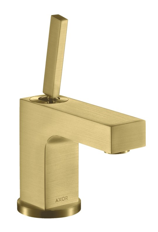 Смеситель для раковины 80 мм Axor Citterio, Brushed Brass (39015950) Для раковины Латунь