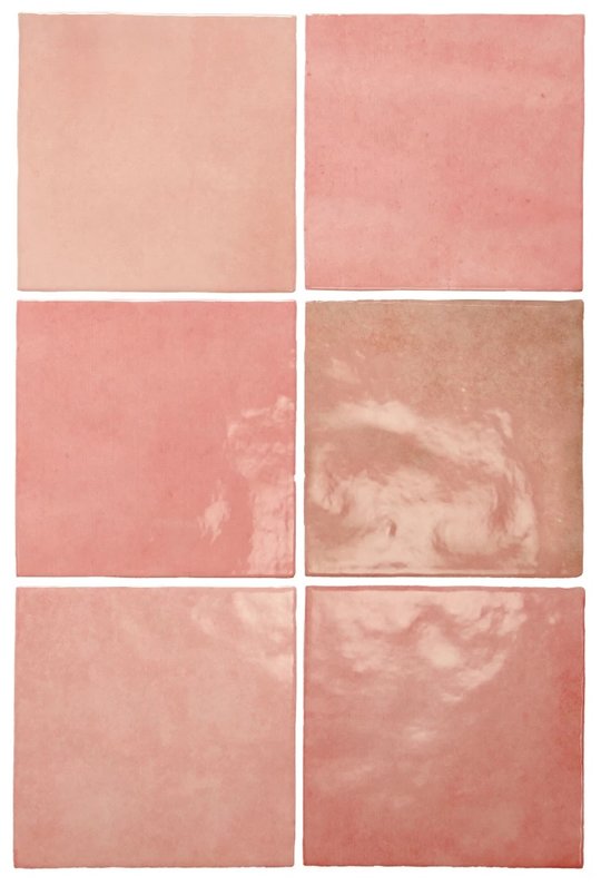 Плитка Equipe Ceramicas Artisan Rose Mallow 13,2x13, 2 (24456) Для кухні, Для ванни, Для громадських приміщень, Для житлових приміщень