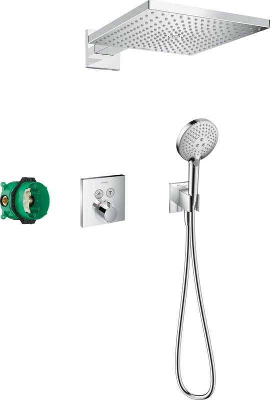 Термостатическая душевая система Hansgrohe Raindance E, хром (27952000) Душевые стойки Хром