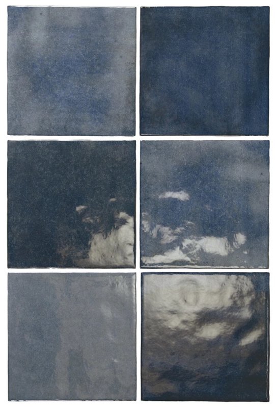 Плитка Equipe Ceramicas Artisan Colonial Blue 13,2x13, 2 (24460) Для кухні, Для ванни, Для громадських приміщень, Для житлових приміщень