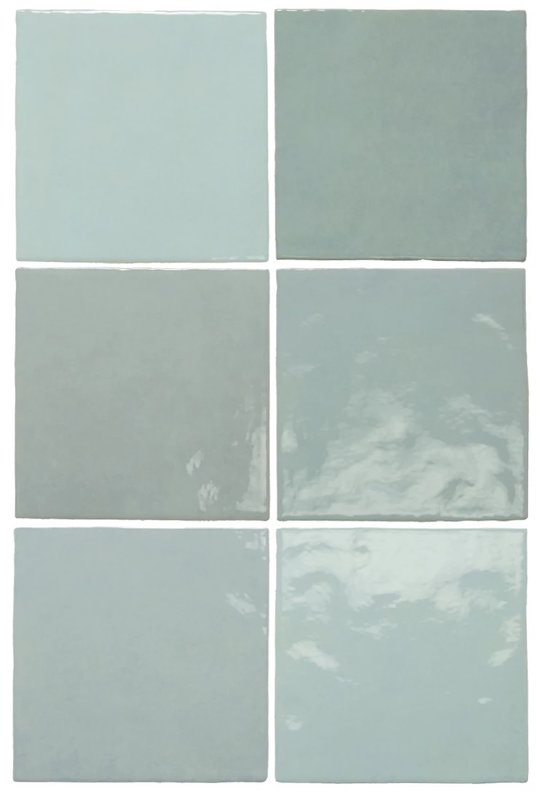 Плитка Equipe Ceramicas Artisan Aqua13,2x13, 2 (24458) Для кухні, Для ванни, Для громадських приміщень, Для житлових приміщень