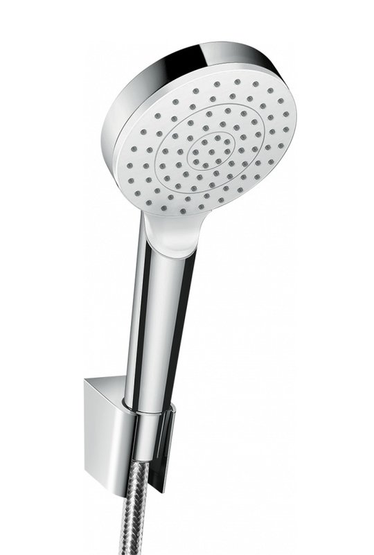 Душовий набір Hansgrohe Crometta 1 jet EcoSmart, шланг 1.6 м (26569400) Душові набори Хром-білий