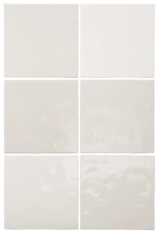 Плитка Equipe Ceramicas Artisan White 13,2x13, 2 (24454) Для кухні, Для ванни, Для громадських приміщень, Для житлових приміщень