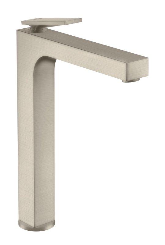 Смеситель для раковины 280 мм Axor Citterio, Brushed Nickel (39021820) Для раковины Никель
