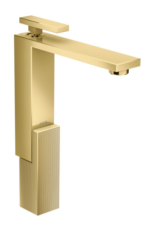 Змішувач для раковини Axor Edge diamond cut, Polished Gold Optic (46031990) Для раковини Золото