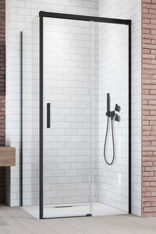 Душевая кабина Radaway Idea Black KDJ 110Rx120L (387041-54-01R+387054-54-01L) Прямоугольные Прозрачное