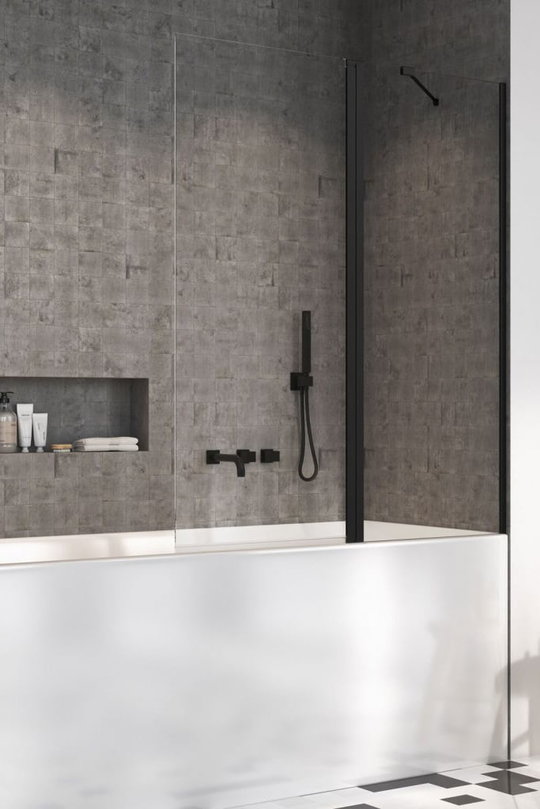 Распашная шторка для ванны Radaway Nes Black PND II 120R (10009120-54-01R) Nes Распашные 
