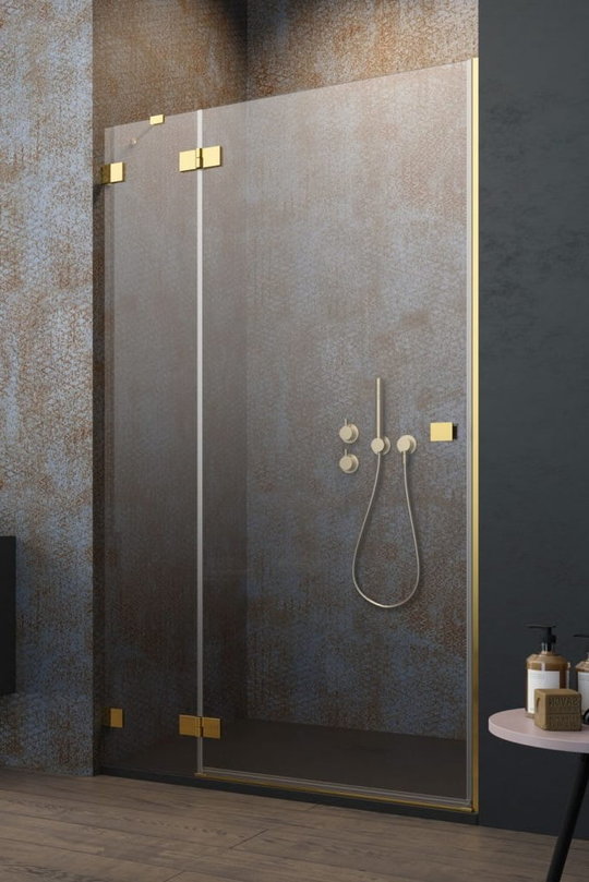 Душевая дверь Radaway Essenza Pro Gold DWJ 130 L (10099130-09-01L) двери Распашные наружу тон стекла Прозрачное 