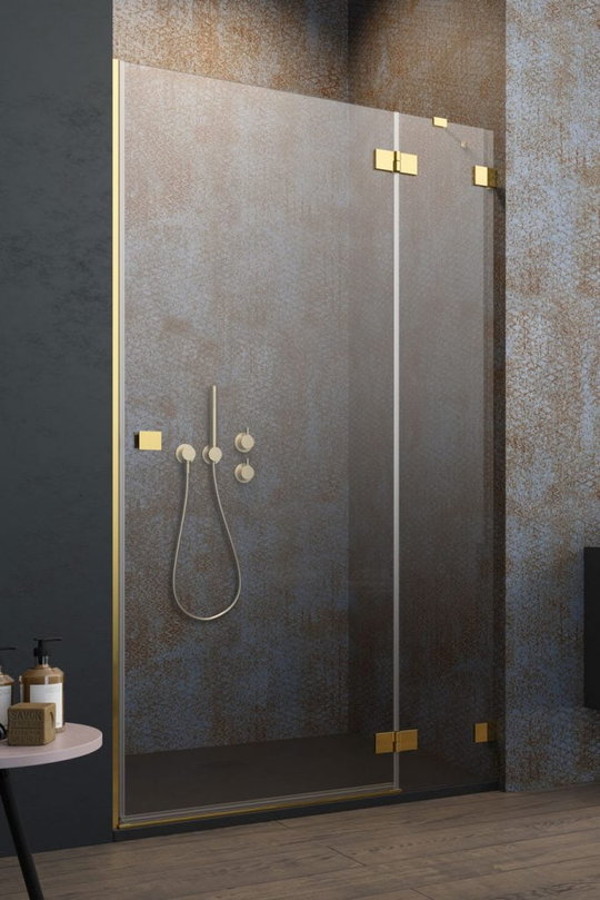 Душевая дверь Radaway Essenza Pro Gold DWJ 90 R (10099090-09-01R) двери Розпашні назовні тон стекла Прозоре 