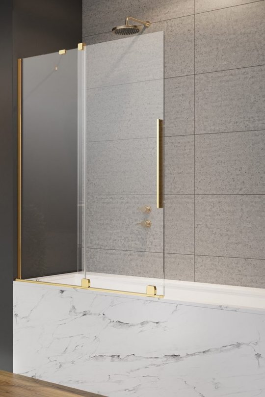 Раздвижная шторка для ванны Radaway Furo Gold PND II 170L (10109888-09-01L+10112844-01-01) Radaway Furo Розсувні