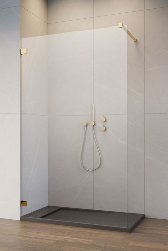 Душевая перегородка Radaway Essenza Pro 8 Gold Walk-in 65 см (1012065-09-01) walk-in Прозоре