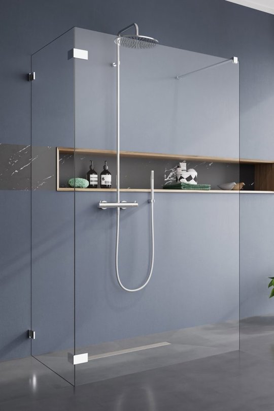 Душевая перегородка Radaway Euphoria Walk-in VI 80x80 (383170-01-01+383150-01-01) walk-in Прозрачное