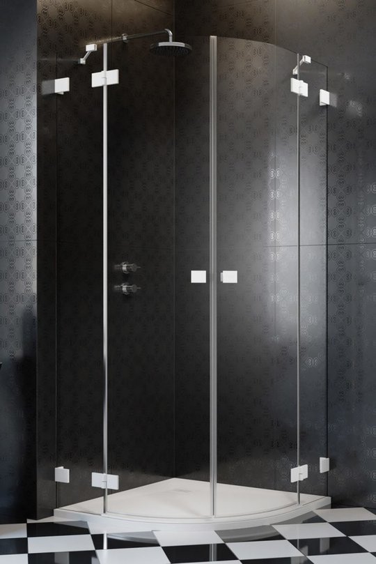 Душевая кабина Radaway Essenza Pro White PDD 90Lx100R (10095090-04-01L+10095100-04-01R) Радіусні асиметричні Прозоре