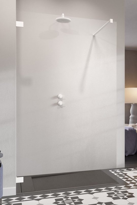 Душевая перегородка Radaway Essenza Pro White Walk-in 145 см (10103145-04-01) walk-in Прозрачное