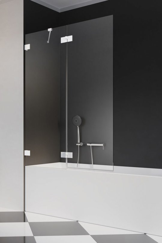 Распашная шторка для ванны Radaway Essenza Pro White PND II 130L (10102130-04-01L) Essenza Pro Распашные 