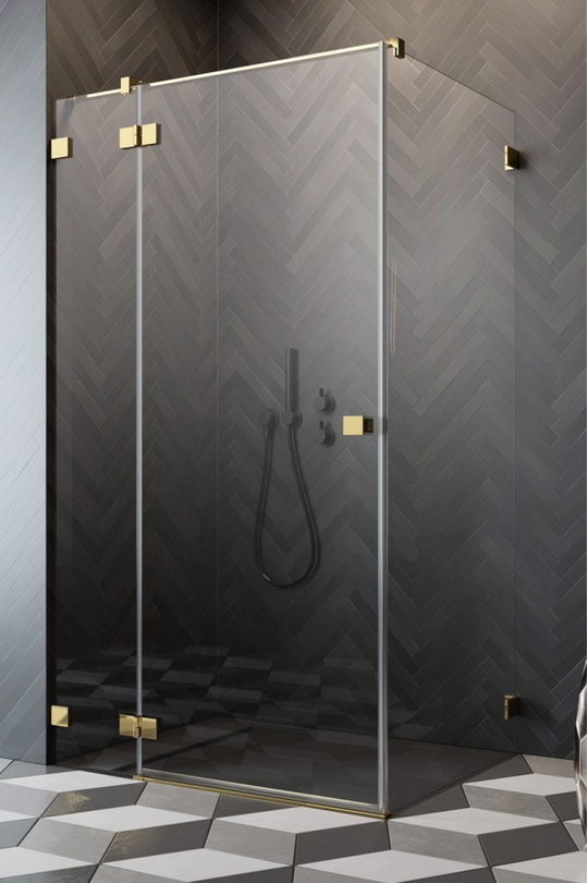 Душевая кабина Radaway Essenza Pro Gold KDJ 80Lx70 (10097080-09-01L+10098070-01-01) Прямоугольные Прозрачное