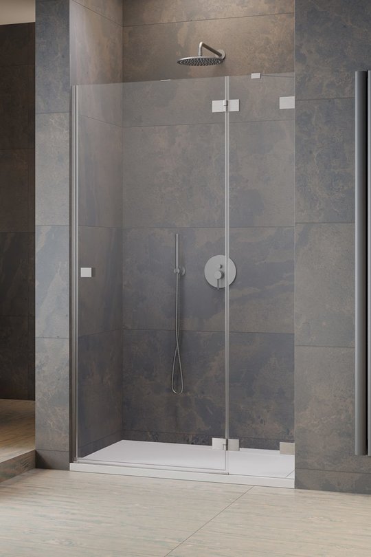 Душевая дверь Radaway Essenza Pro Brushed Nickel DWJ 130 R (10099130-91-01R) двери Распашные наружу тон стекла Прозрачное 