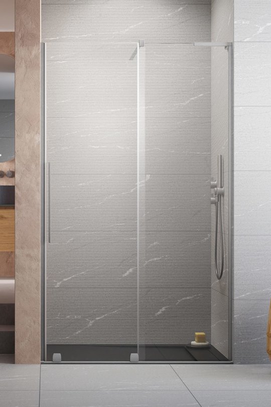 Душевая дверь Radaway Furo SL Brushed Nickel DWJ 90 R (10307472-91-01R+10110430-01-01) двери Раздвижные тон стекла Прозрачное 