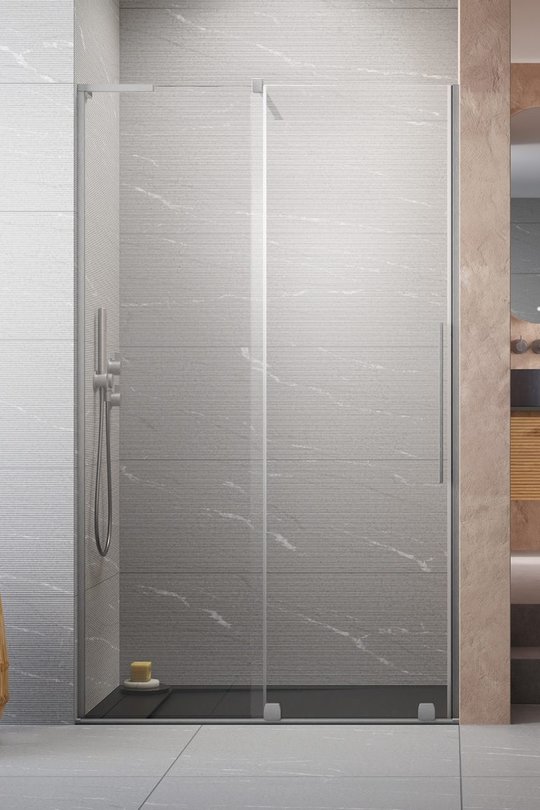 Душевая дверь Radaway Furo SL Brushed Nickel DWJ 110 L (10307572-91-01L+10110530-01-01) двери Раздвижные тон стекла Прозрачное 