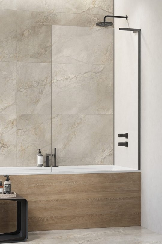 Стационарная шторка для ванны Radaway Modo SL Brushed GunMetal PNJ II 60R (10316060-92-01R) Modo SL Стационарные 