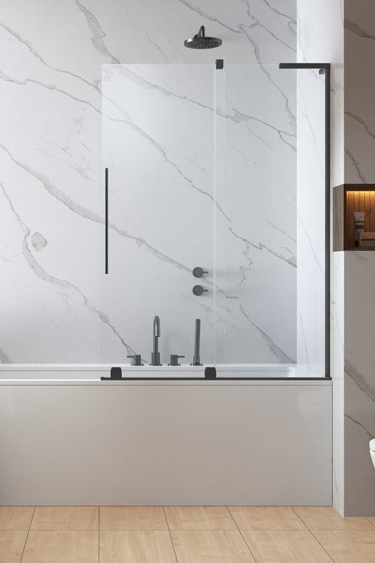 Раздвижная шторка для ванны Radaway Furo SL Brushed GunMetal PND II 120R (10309638-92-01R+10112594-01-01) Furo SL Раздвижные 
