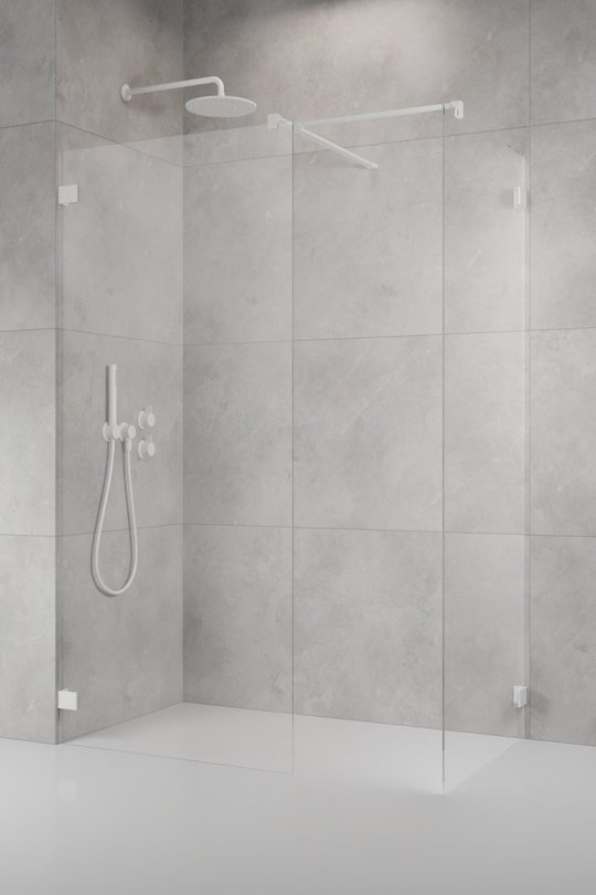 Душевая перегородка Radaway Essenza Pro White Walk-in III 95x90 см (10103095-04-01+10103090-04-01+389000-04) walk-in Прозрачное