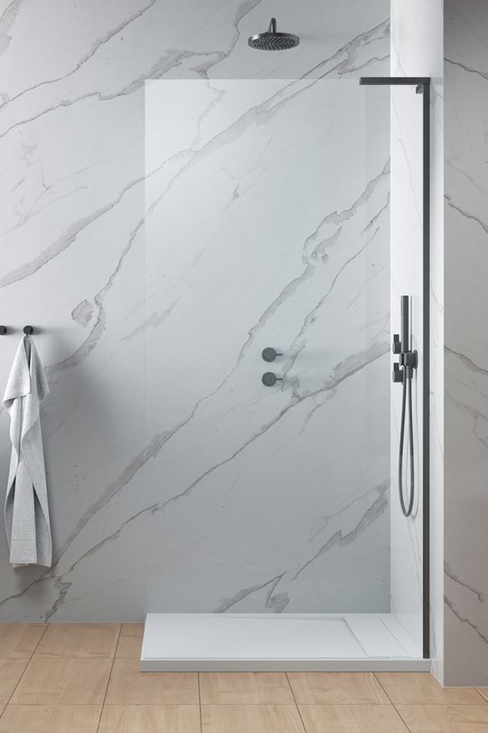 Душевая перегородка Radaway Modo SL Brushed GunMetal II 115 см (10319115-92-01R) walk-in Прозрачное