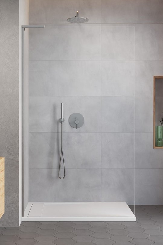 Душевая перегородка Radaway Modo SL Brushed Nickel II 105 см (10319105-91-01L) walk-in Прозрачное