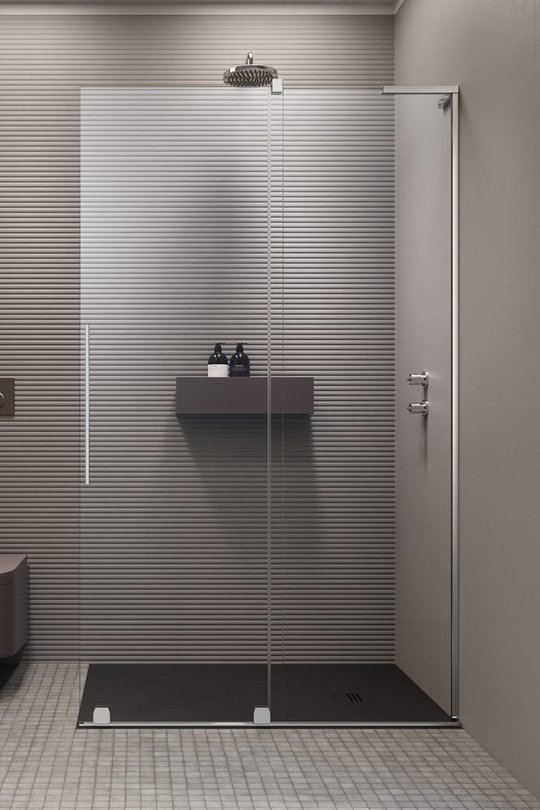 Душевая перегородка Radaway Furo SL Walk-in 90R (10306488-01-01R+10110444-01-01) walk-in Прозрачное