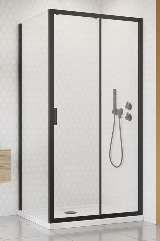 Душевая кабина Radaway Alienta Black DWJ+S 120x90 (10260120-54-01+10270090-54-01) Прямоугольные Прозрачное