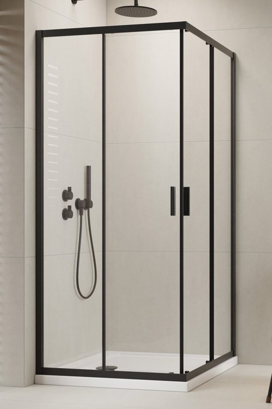 Душевая кабина Radaway Alienta Black C/D 80Lx80R (10238080-54-01) Квадратные Прозрачное