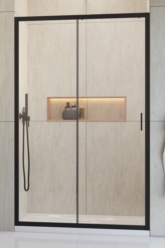 Душевая дверь Radaway Alienta Black DWJ 120L (10260120-54-01) двери Розсувні тон стекла Прозоре 
