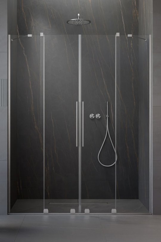 Душевая дверь Radaway Furo Brushed Nickel DWD 150 (10108413-91-01+10111367-01-01) двери Розсувні тон стекла Прозоре 