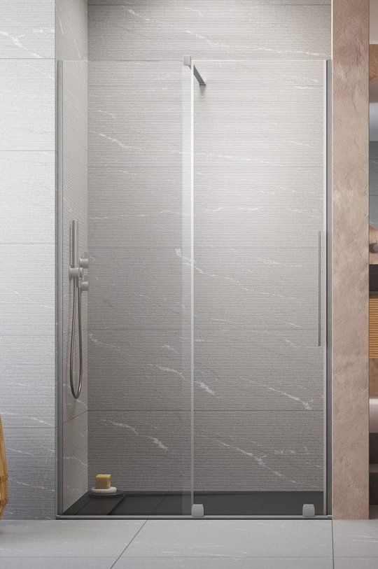 Душевая дверь Radaway Furo Brushed Nickel DWJ 130L (10107672-91-01L+10110630-01-01) двери Раздвижные тон стекла Прозрачное 