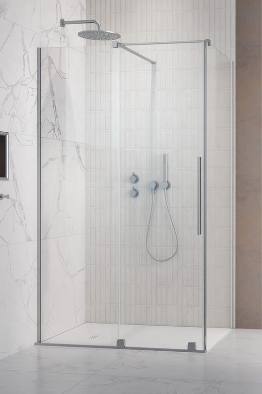 Душевая кабина Radaway Furo Brushed Nickel KDJ 90Lx120 (10104472-91-01+10110430-01-01+10113120-01-01) Прямоугольные Прозрачное