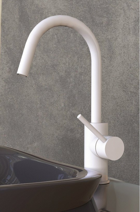Смеситель для раковины Paffoni Light (LIG078BO) Для раковины Белый, Белый матовый