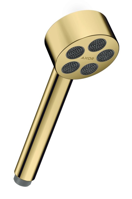 Ручной душ Axor One 1jet EcoSmart, Polished Brass (48651930) Ручные души (лейки) Латунь