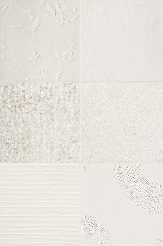Плитка Mutina Chymia Mix 1 White 30x30 (GACM41) Для кухні, Для громадських приміщень, Для житлових приміщень, Для ванної
