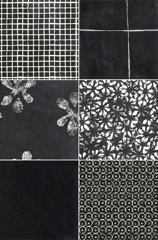 Плитка Mutina Chymia Mix 2 Black 30x30 (GACM52) Для кухні, Для громадських приміщень, Для житлових приміщень, Для ванної
